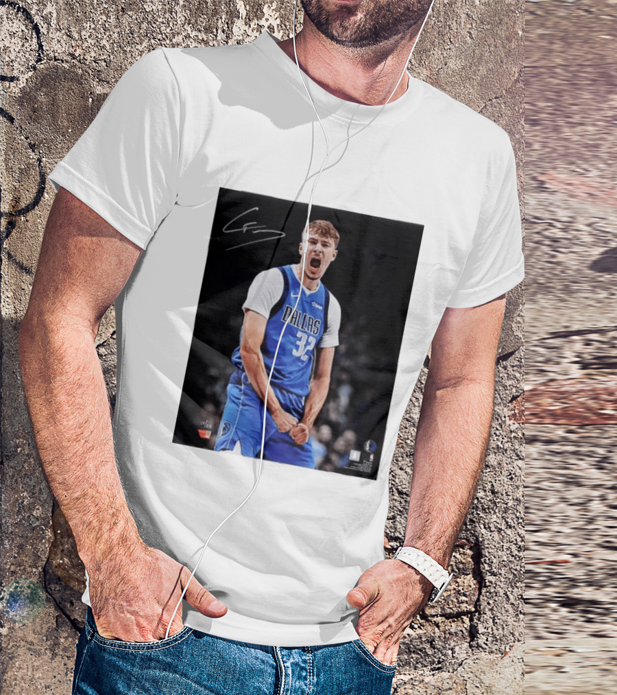 Cooper Flagg Dallas Mavericks Autographed Memorabilia NBA Collectible T-Shirt