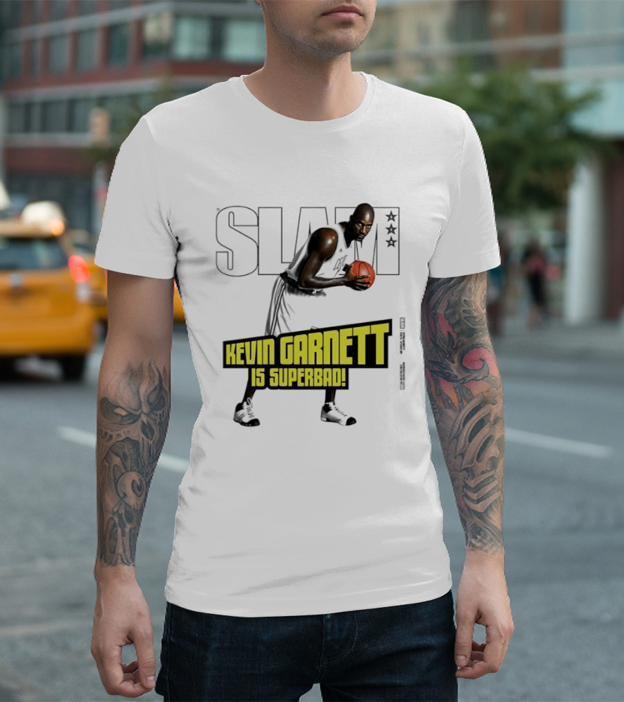 SLAM Magazine Cover Kevin Garnett Boston Celtics Is Superbad T-Shirt