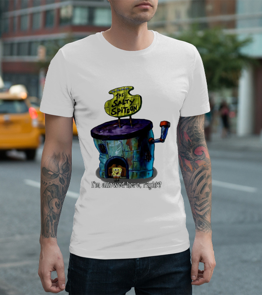 The Salty Spitoon SpongeBob SquarePants Are You Tough Enough Entrance Scene T-Shirt