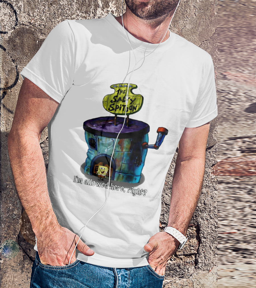 The Salty Spitoon SpongeBob SquarePants Are You Tough Enough Entrance Scene T-Shirt