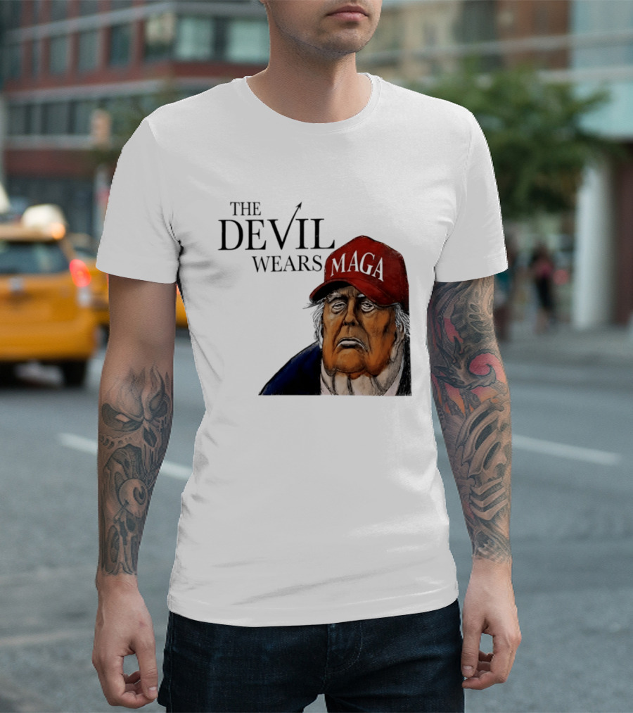The Devil Wears MAGA Cap Trump T-Shirt