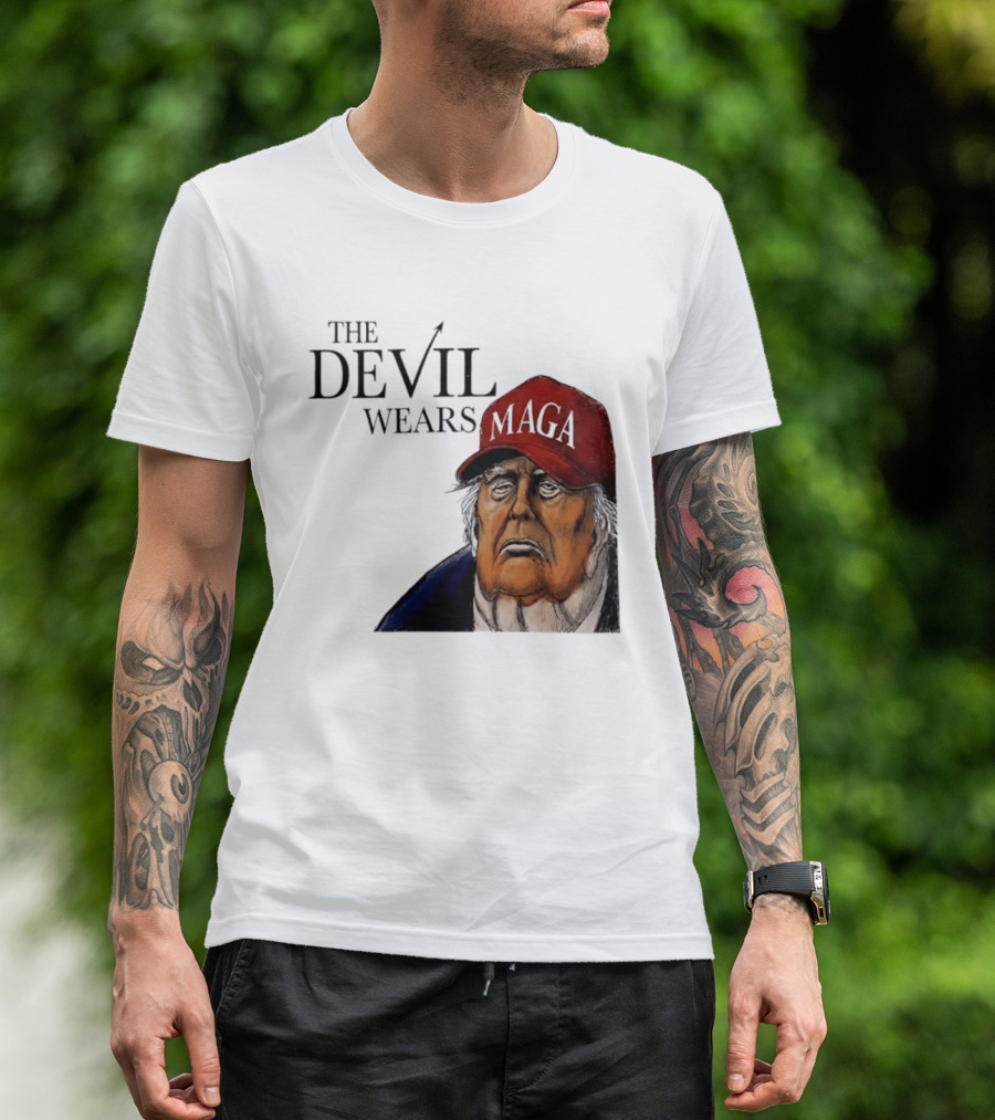 The Devil Wears MAGA Cap Trump T-Shirt