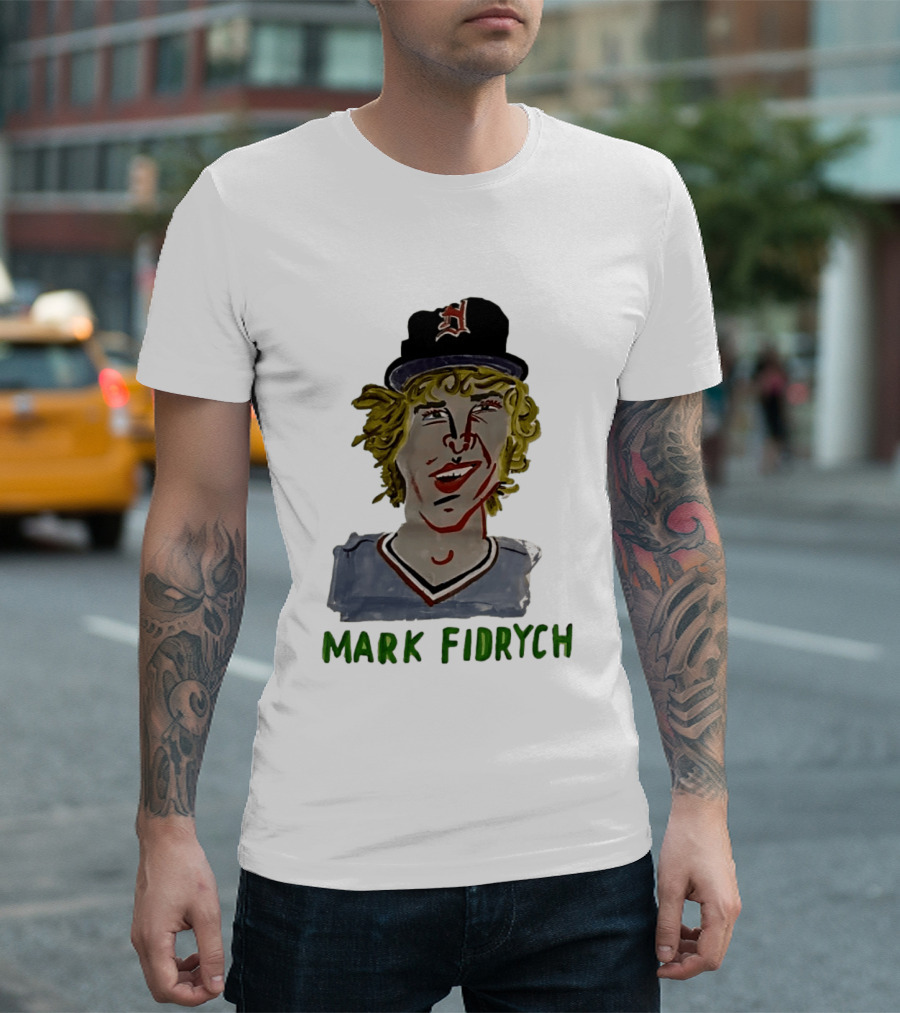 Mark Fidrych Detroit Tigers Vintage Baseball Legend T-Shirt