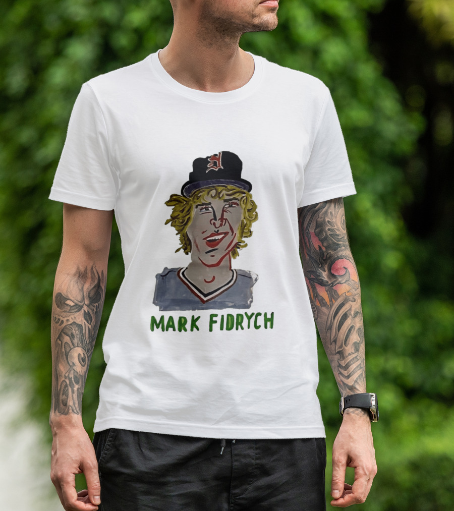 Mark Fidrych Detroit Tigers Vintage Baseball Legend T-Shirt