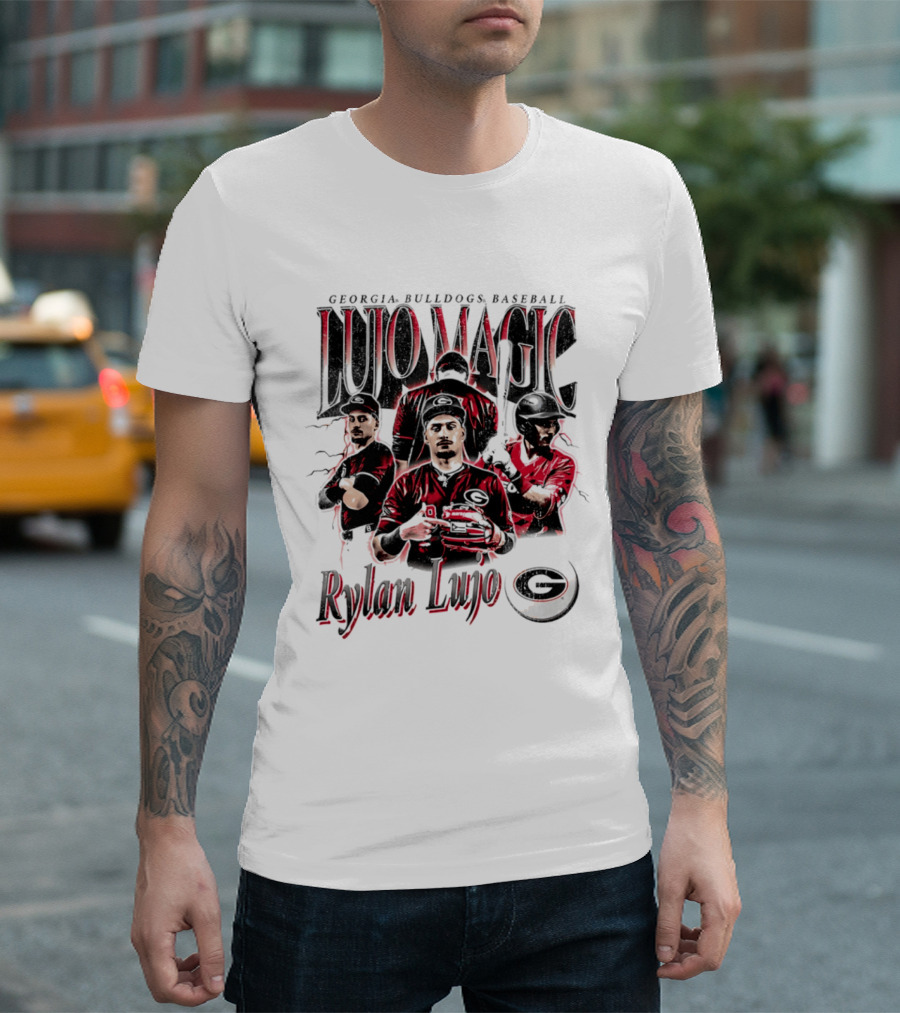Georgia Bulldogs Baseball Lujo Magic Rylan Lujo T-Shirt