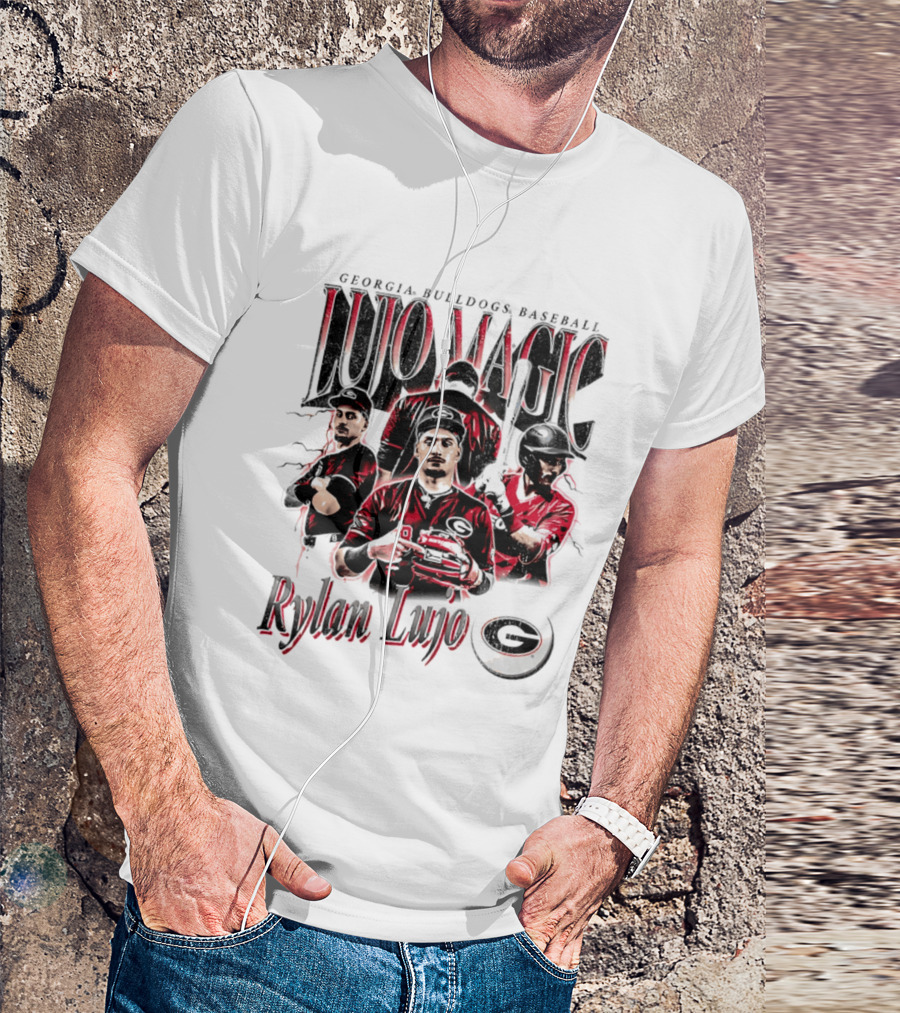 Georgia Bulldogs Baseball Lujo Magic Rylan Lujo T-Shirt