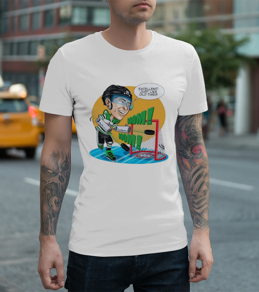 Jason Robertson Boom Excellent Just Like Old Times Hockey Goal T-Shirt