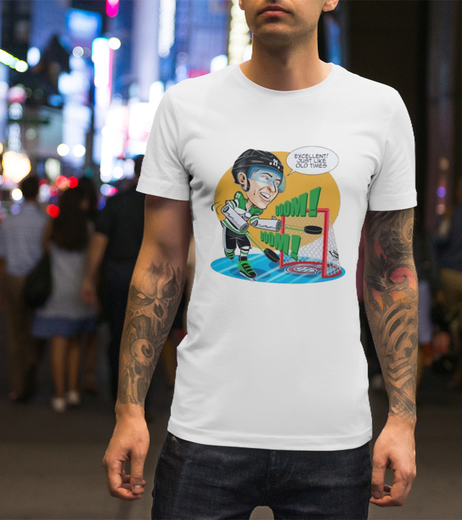 Jason Robertson Boom Excellent Just Like Old Times Hockey Goal T-Shirt