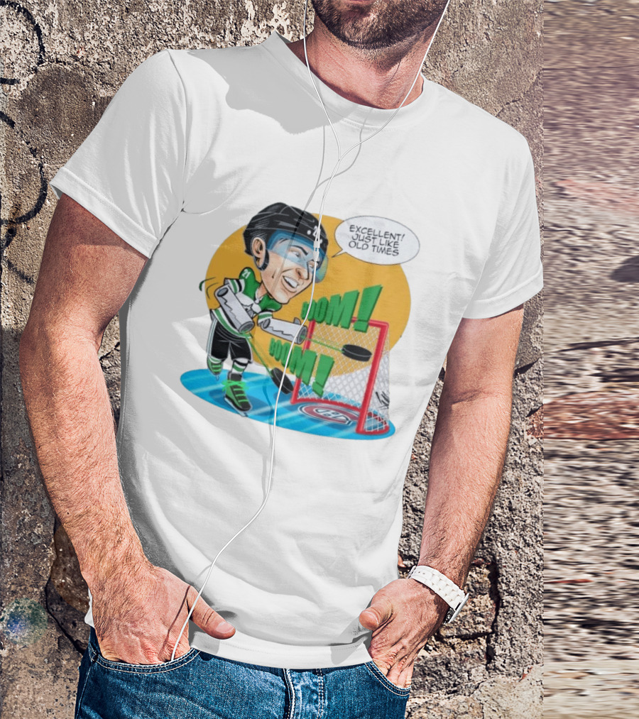 Jason Robertson Boom Excellent Just Like Old Times Hockey Goal T-Shirt