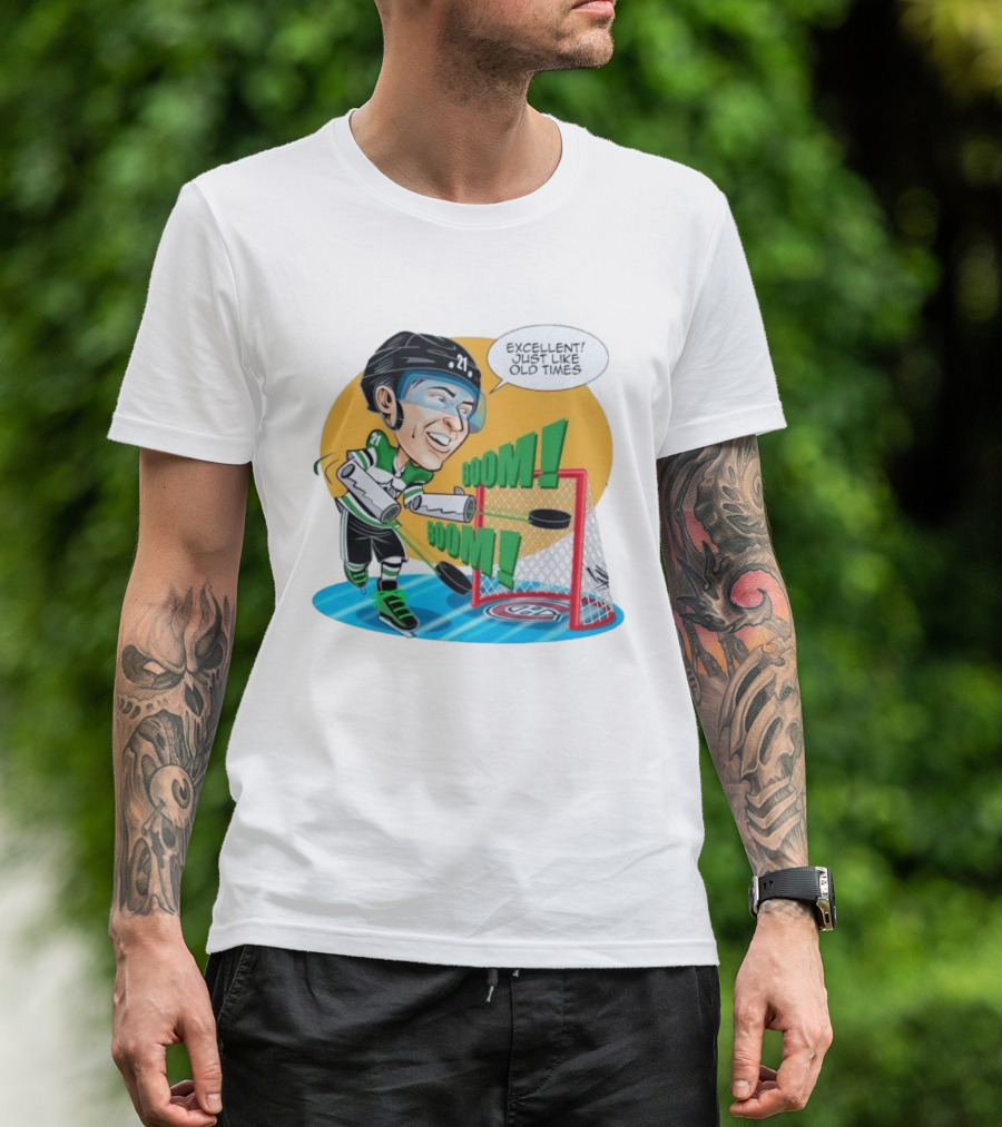 Jason Robertson Boom Excellent Just Like Old Times Hockey Goal T-Shirt