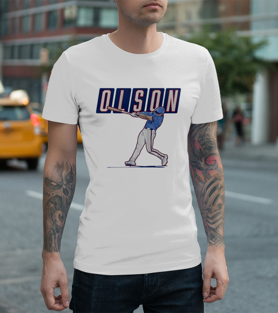 Olson 28 ATL Slugger Swing For Atlanta Braves Baseball Fans T-Shirt