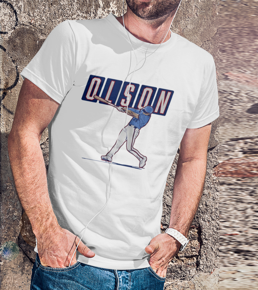 Olson 28 ATL Slugger Swing For Atlanta Braves Baseball Fans T-Shirt