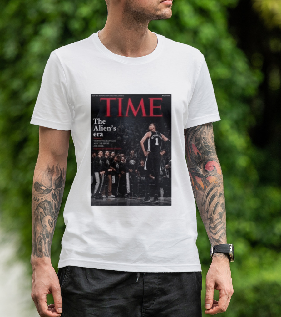 Victor Wembanyama The Alien's Era Time Spurs T-Shirt