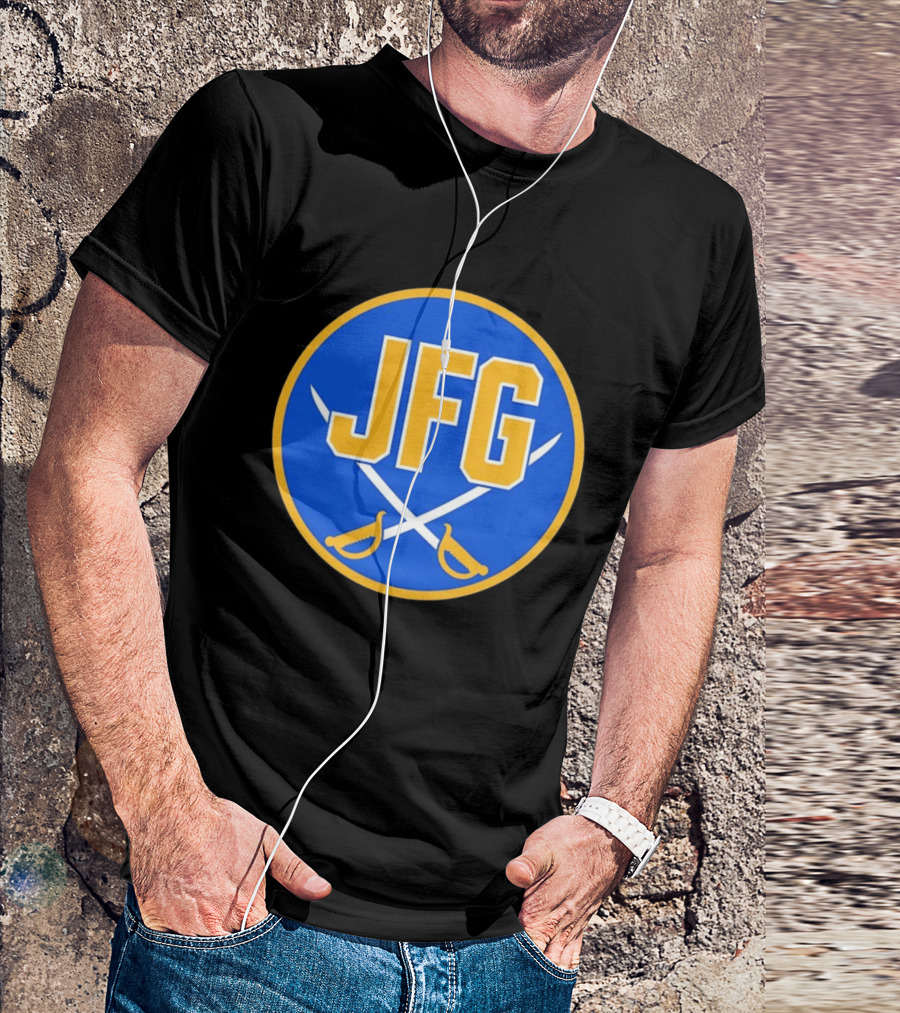 Buffalo Sabres JFG River Hockey Academy Circular Badge Swords T-Shirt