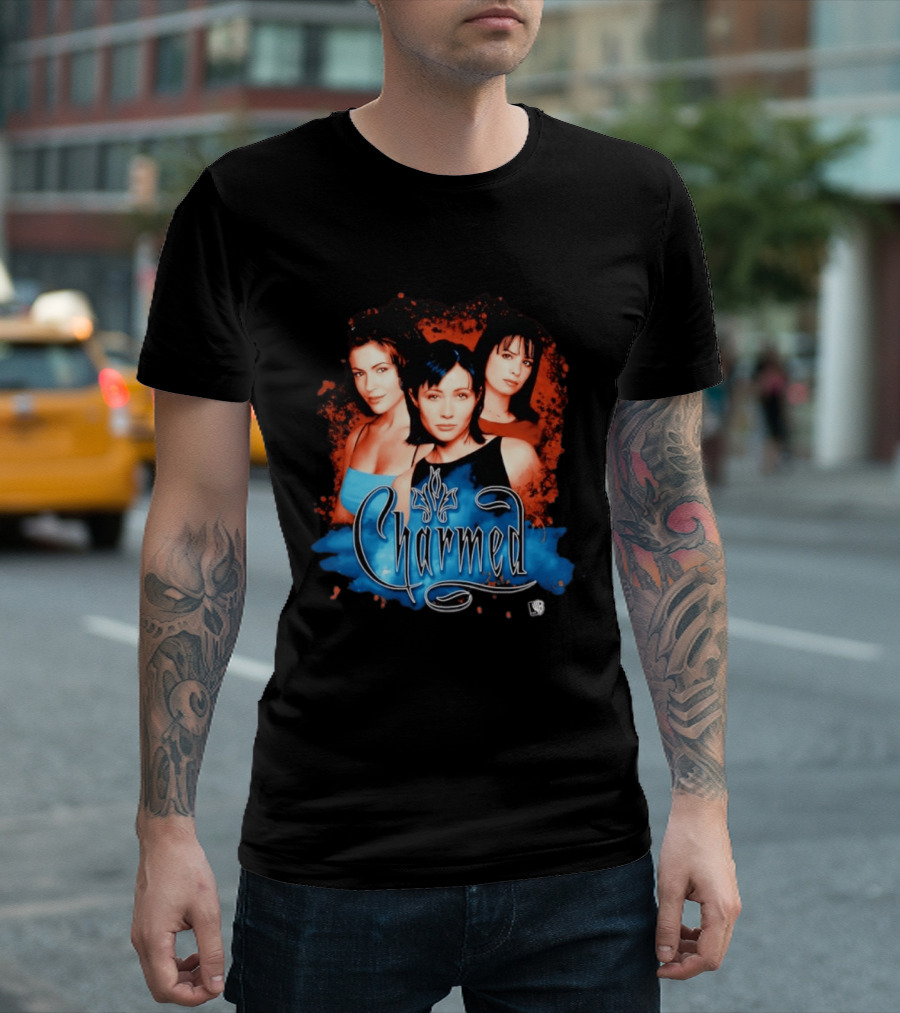 Charmed 1998 Prue Piper Phoebe Iconic Magic Sisters T-Shirt
