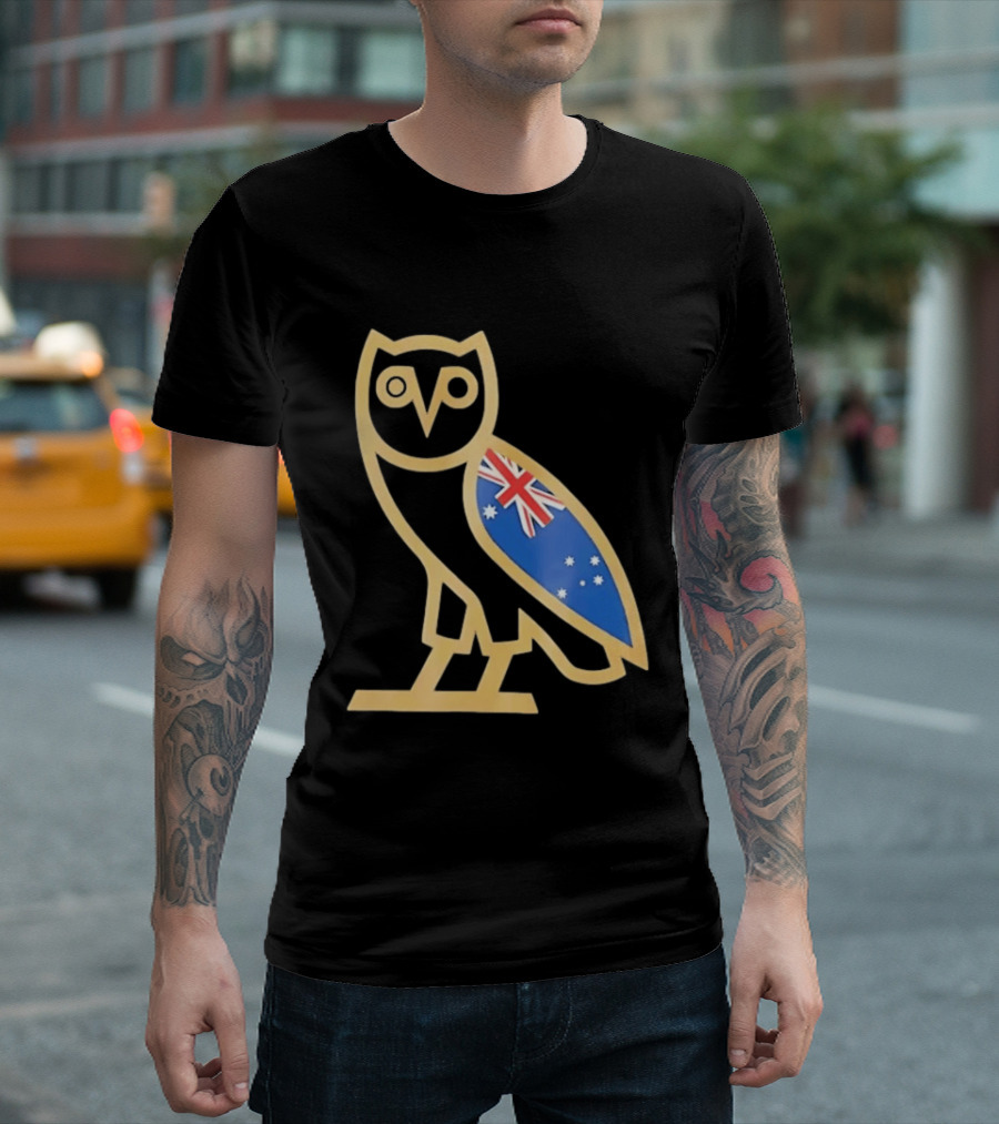 OVO Owl With Australia Flag T-Shirt