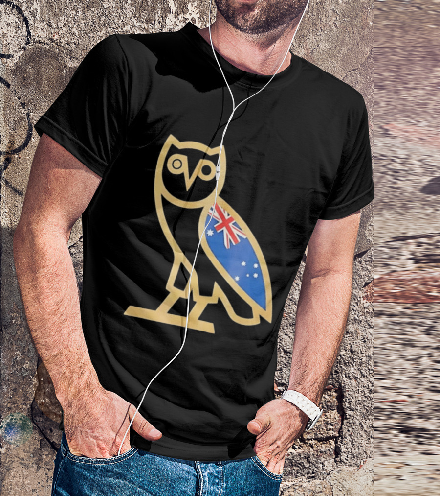 OVO Owl With Australia Flag T-Shirt