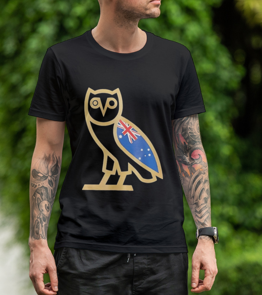 OVO Owl With Australia Flag T-Shirt