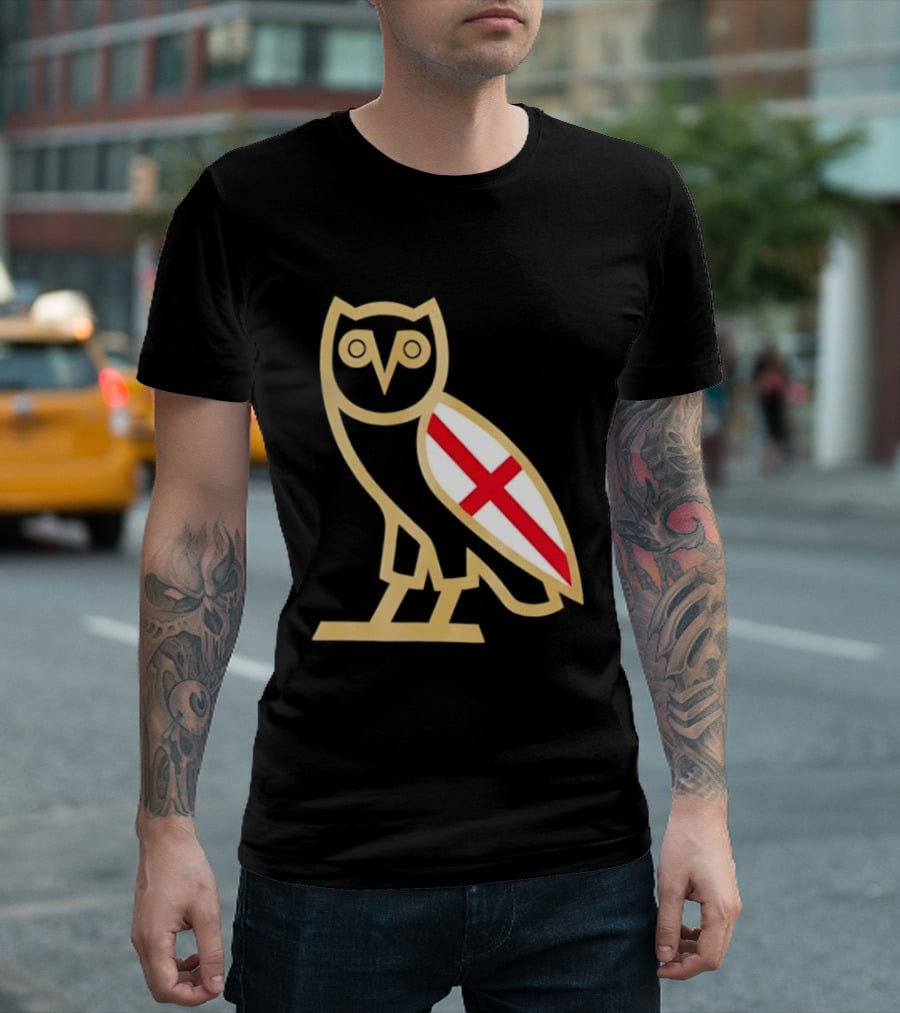 OVO Owl England Flag T-Shirt