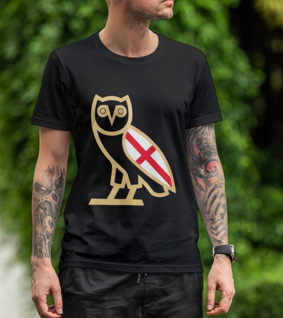 OVO Owl England Flag T-Shirt