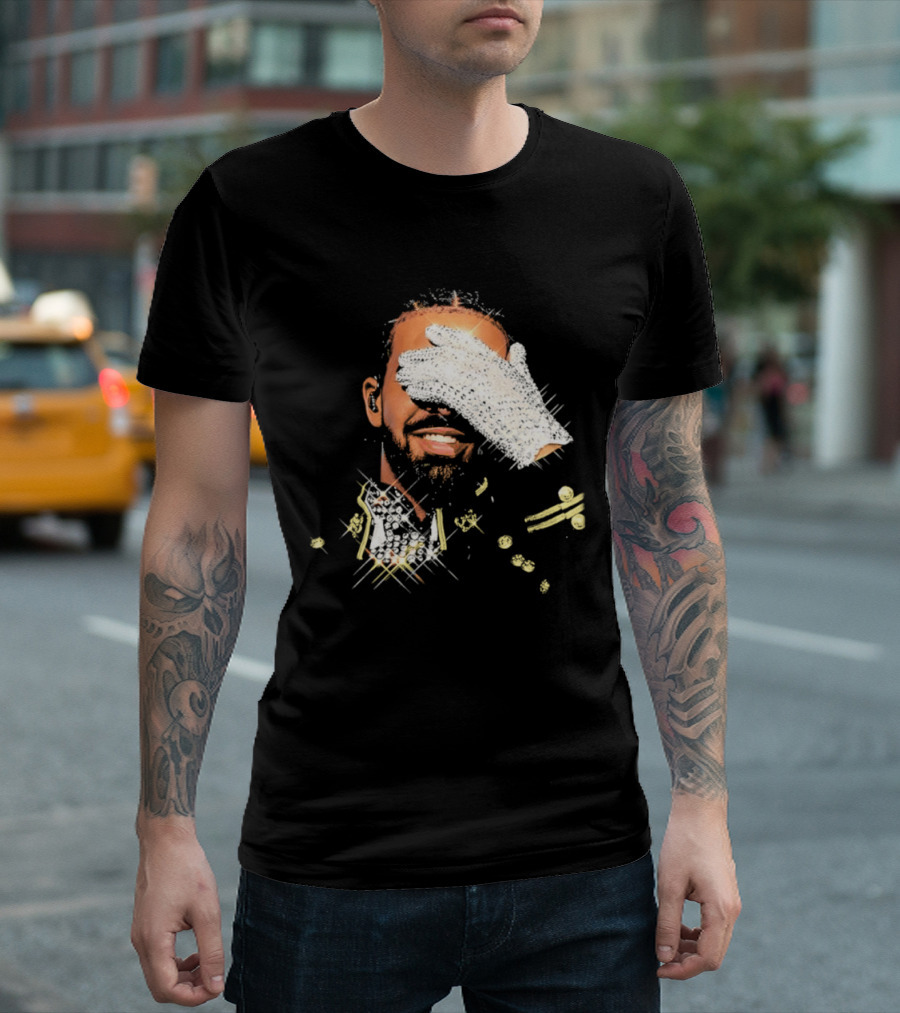 Drake Iceman Pay Tribute To Michael Jackson Glitter Glove Iconic Gesture T-Shirt