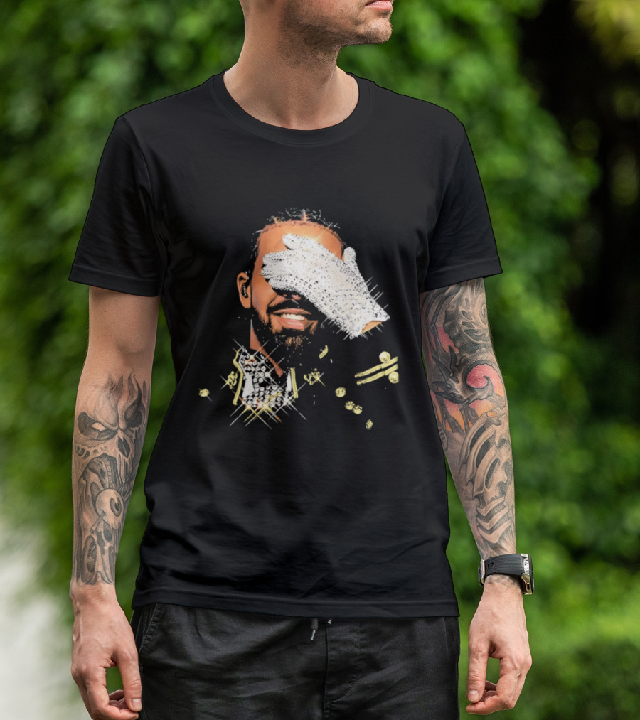 Drake Iceman Pay Tribute To Michael Jackson Glitter Glove Iconic Gesture T-Shirt