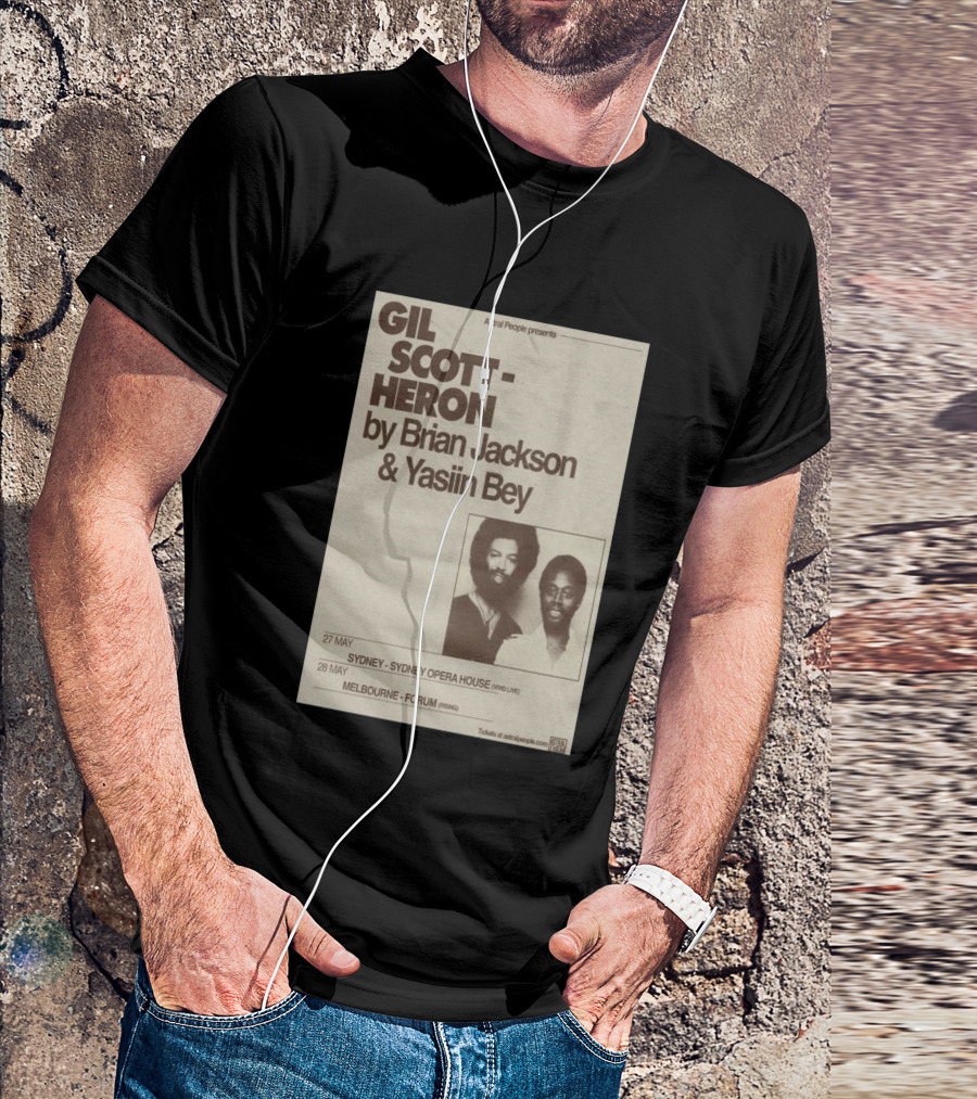 Gil Scott Heron Brian Jackson Yasiin Bey Sydney Opera House May 27 Melbourne Forum May 28 T-Shirt