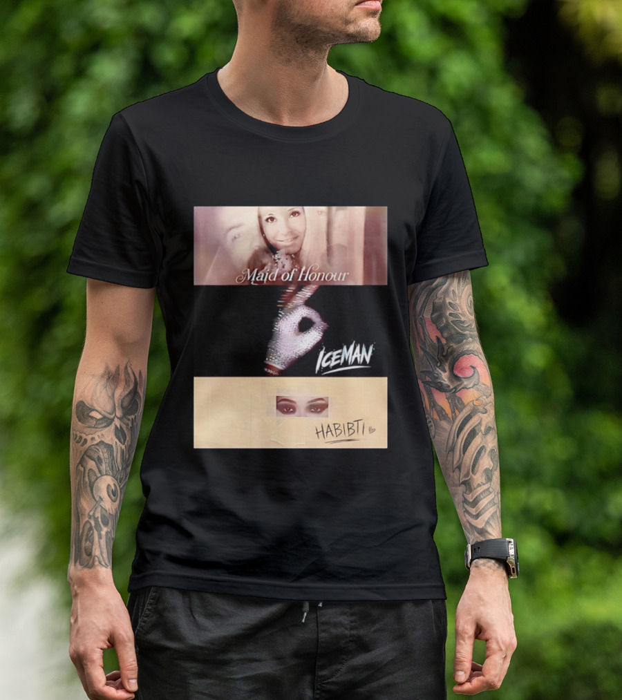 Maid Of Honour Iceman Habibti Mashup With Glove And Portraits T-Shirt