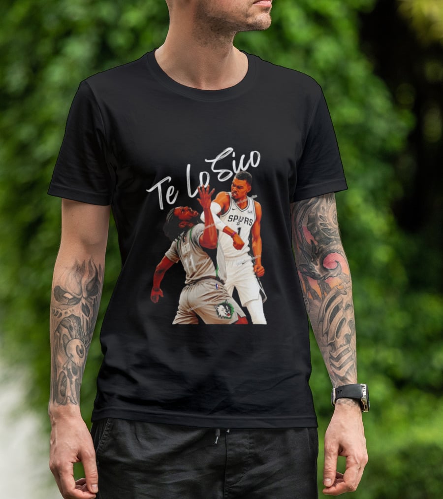 San Antonio Spurs Basketball Te Lo Sico Wemby Elbow Reid T-Shirt