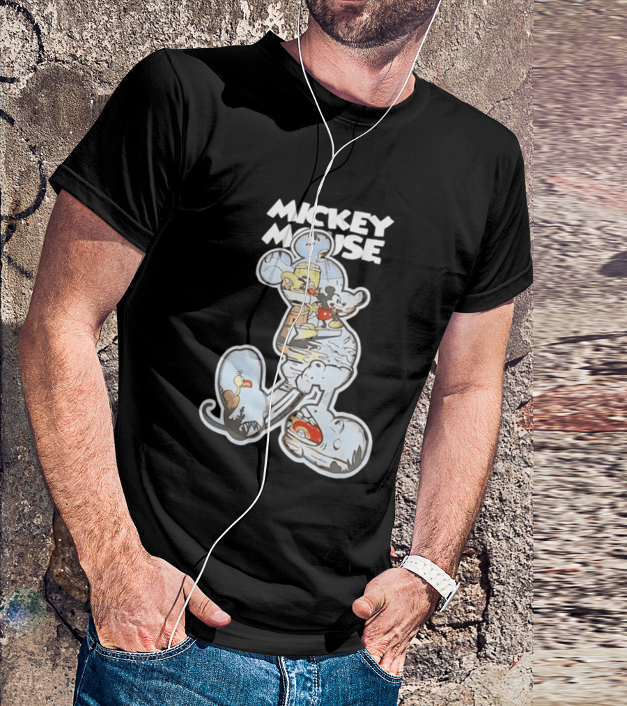 Mickey Mouse Steamboat Willie Vintage Cartoon Disney T-Shirt