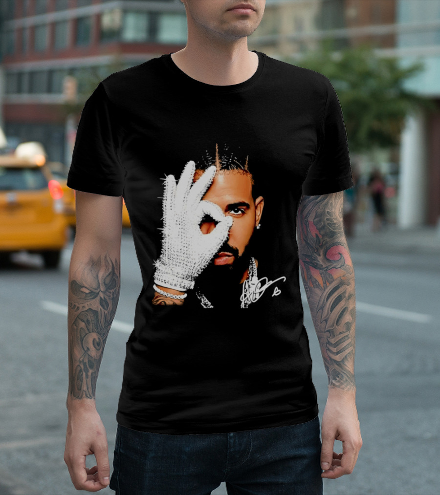 The Iceman Drake Rhinestone Glove T-Shirt
