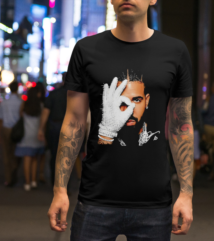 The Iceman Drake Rhinestone Glove T-Shirt