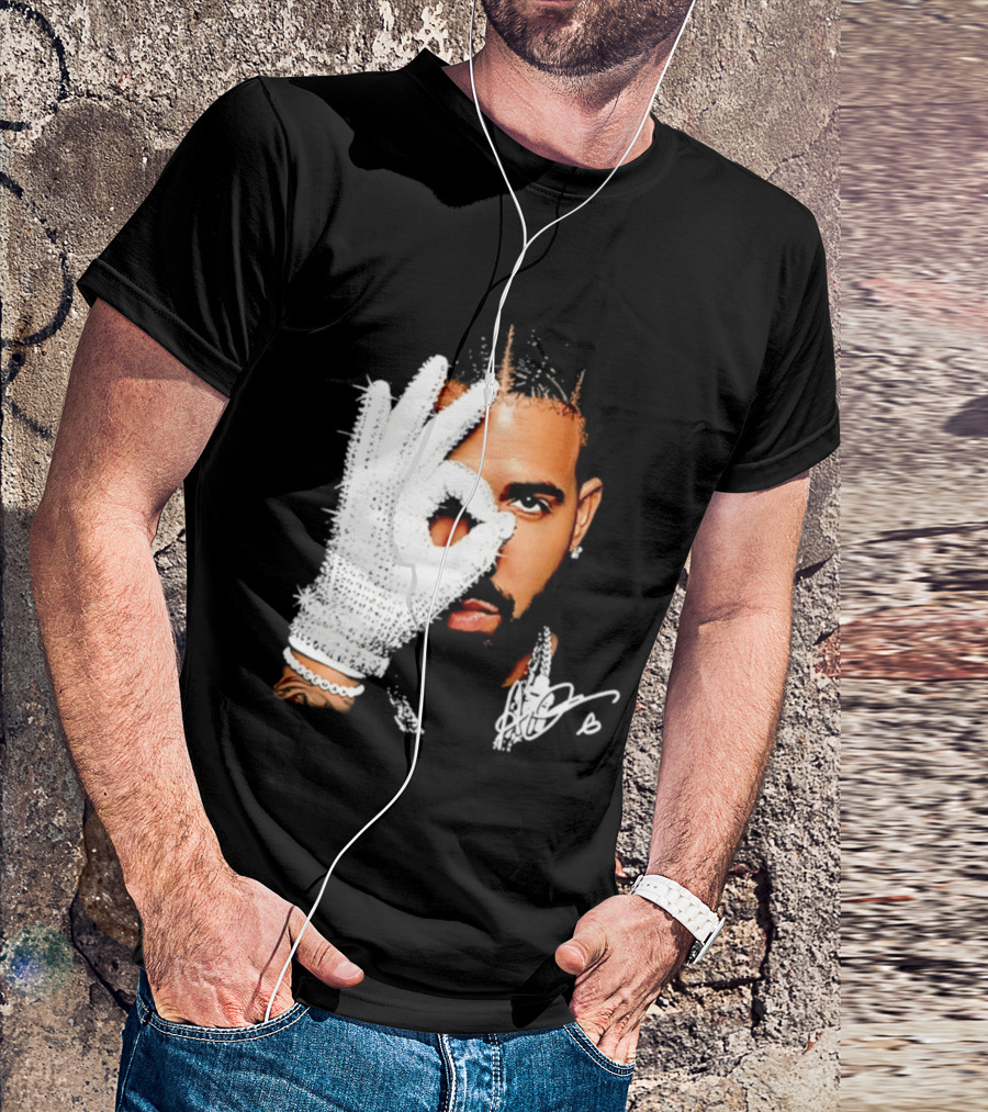 The Iceman Drake Rhinestone Glove T-Shirt