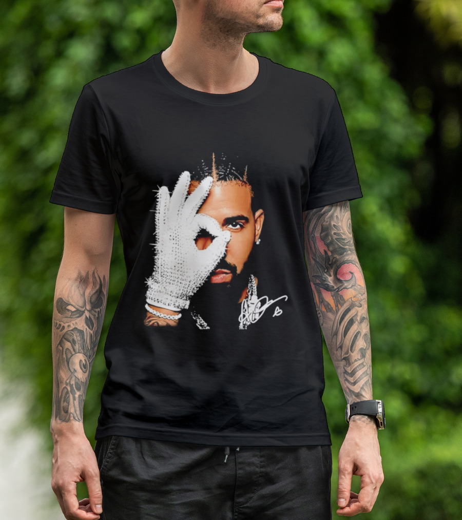 The Iceman Drake Rhinestone Glove T-Shirt