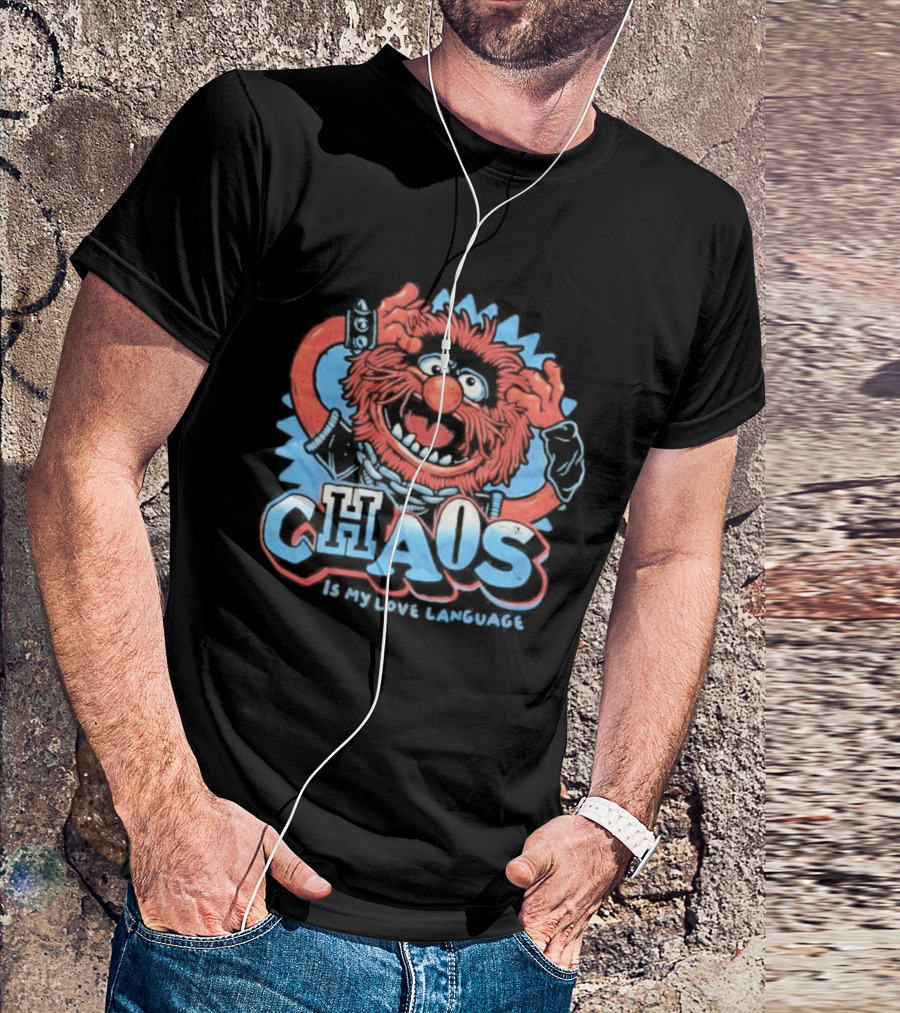 Muppets Animal Chaos Is My Love Language Drummer T-Shirt