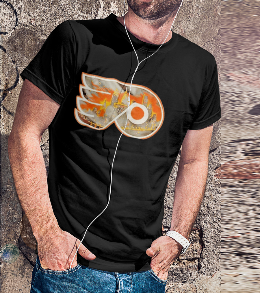 Philadelphia Flyers City Skyline NHL Hockey 2026 T-Shirt