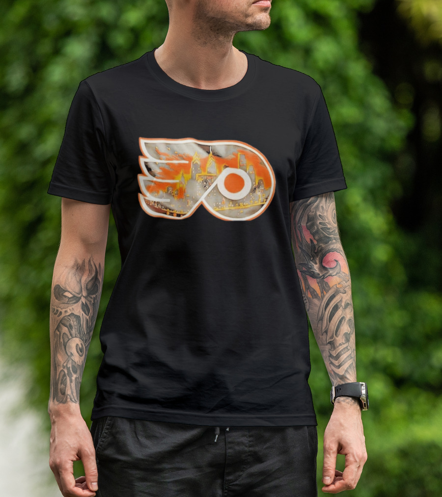 Philadelphia Flyers City Skyline NHL Hockey 2026 T-Shirt