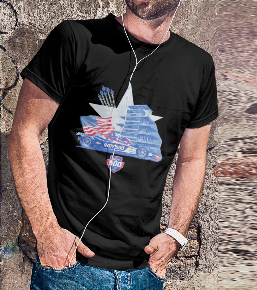 Need For Speed Indy 500 American Flag 2026 Racing Event T-Shirt