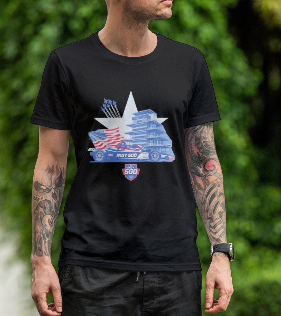 Need For Speed Indy 500 American Flag 2026 Racing Event T-Shirt