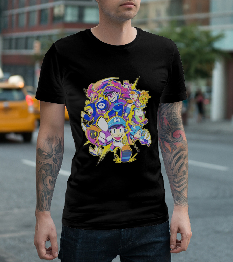 SMG4 All Star Game Characters Colorful Animation T-Shirt