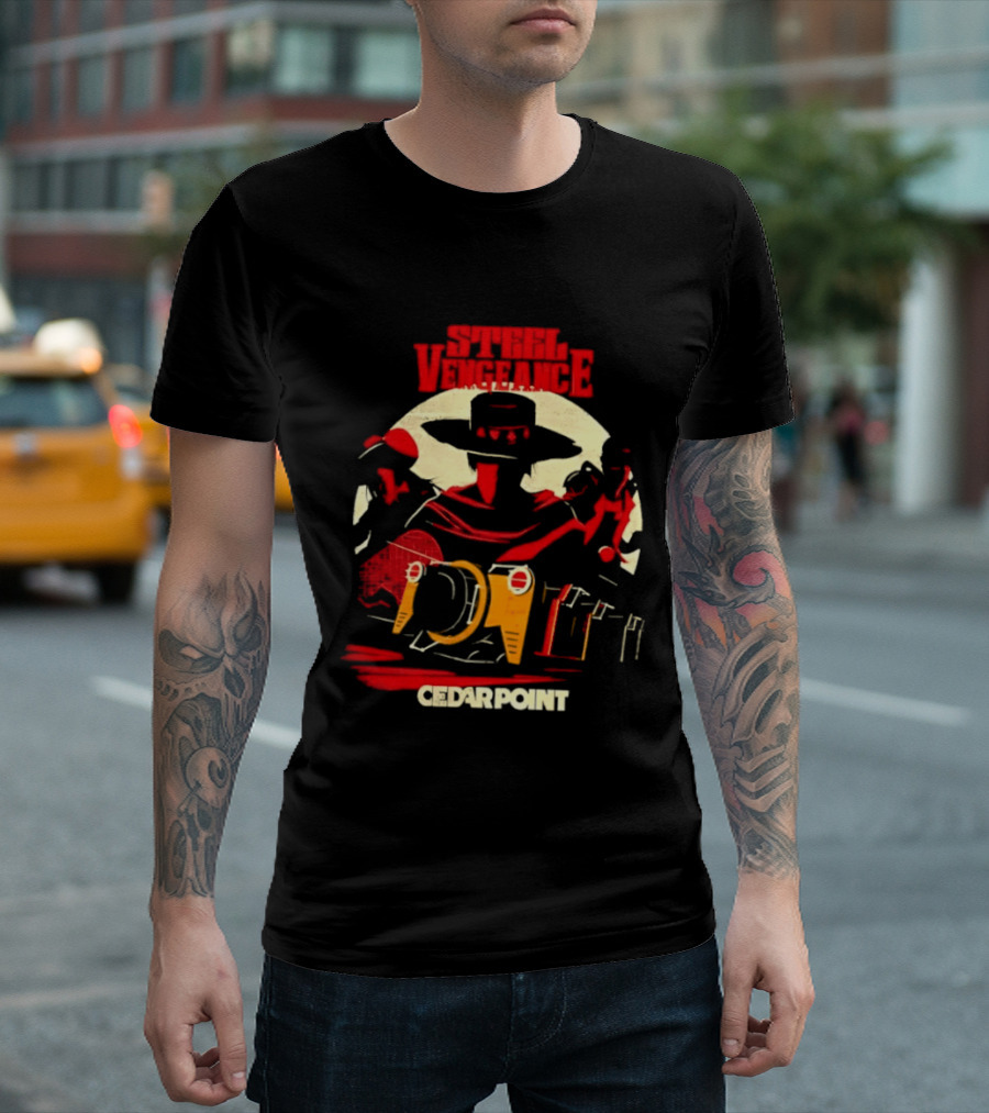 Steel Vengeance Cedar Point Wild West Cowboy Adventure T-Shirt