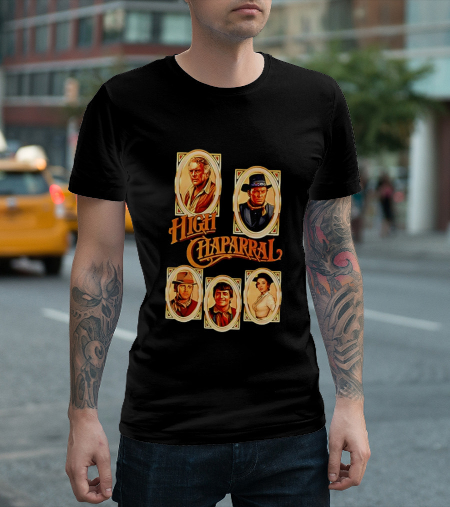 High Chaparral Classic Western Characters Collection T-Shirt