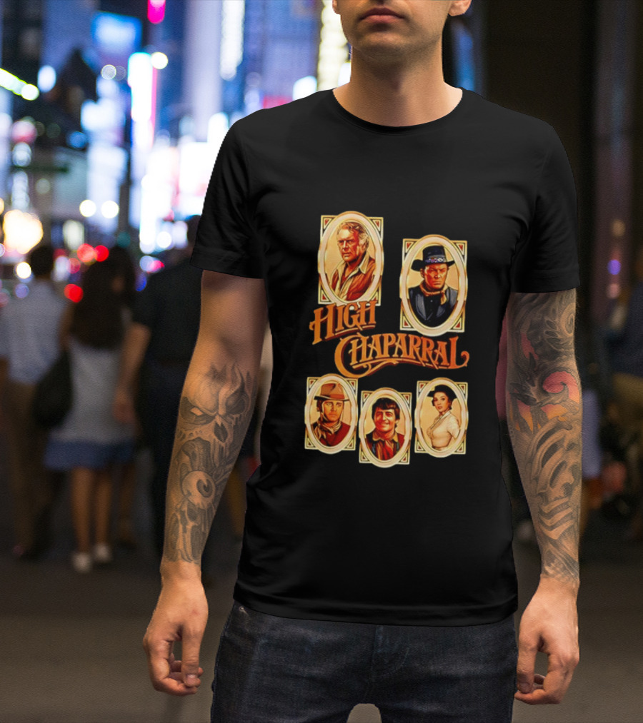 High Chaparral Classic Western Characters Collection T-Shirt