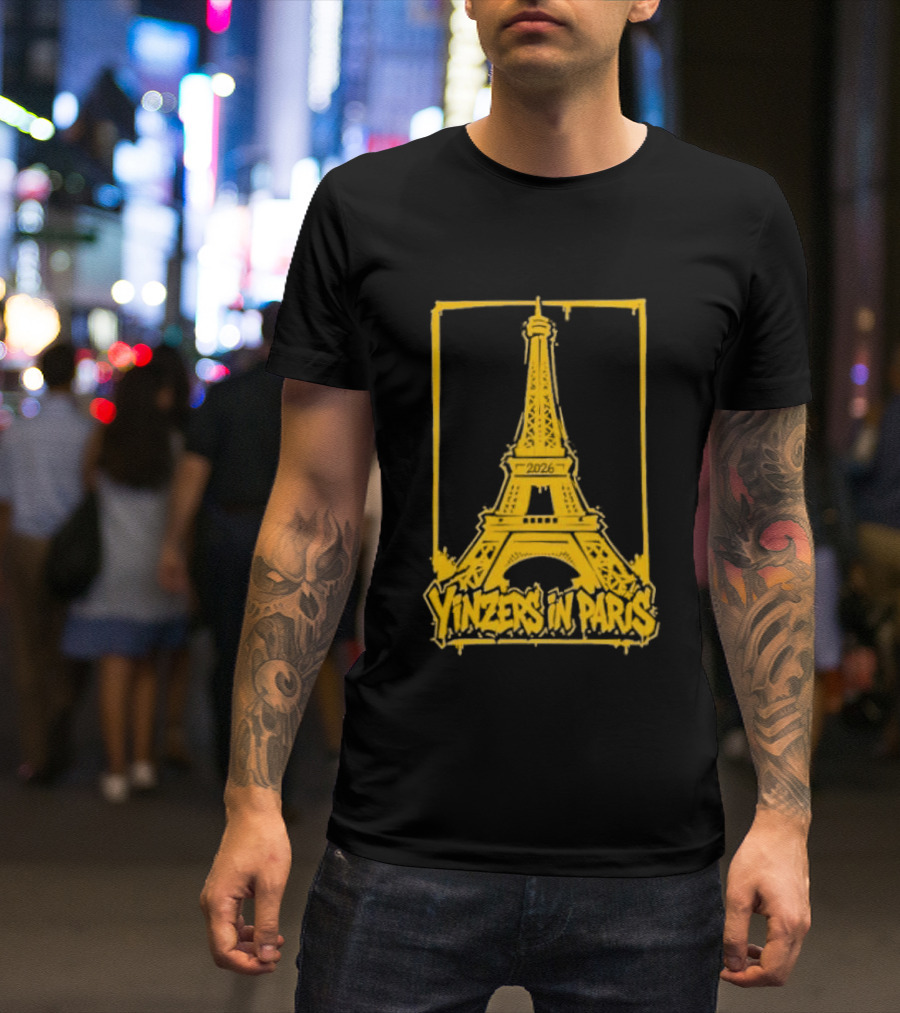 Pittsburgh Steelers Yinzers In Paris Eiffel Tower 2026 T-Shirt