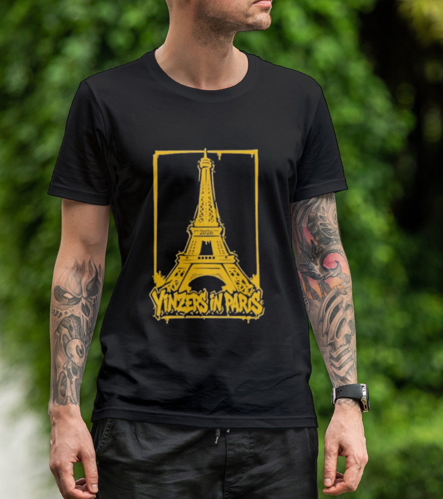 Pittsburgh Steelers Yinzers In Paris Eiffel Tower 2026 T-Shirt