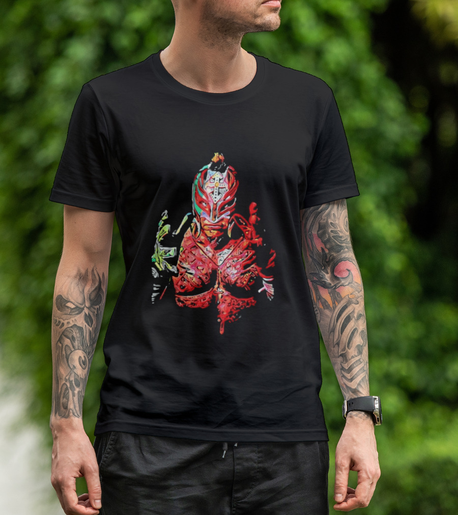 Rey Mysterio Vibrant Luchador Mask T-Shirt