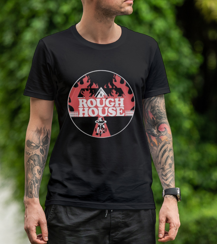 Rough House Flaming Pyramid T-Shirt