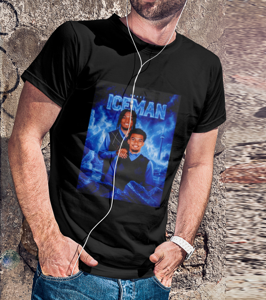 Drake Iceman Brothers Victor Wembanyama Stephon Castle Basketball Toronto Skyline T-Shirt