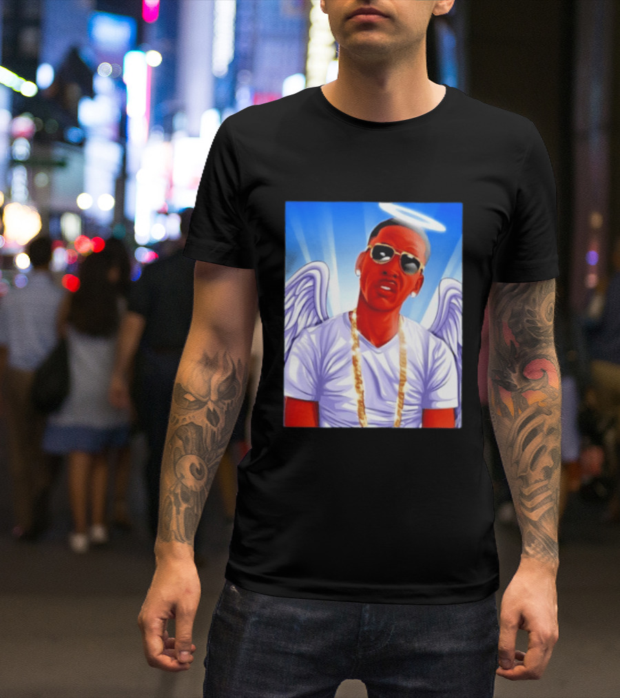 Young Dolph Angel Wings Halo Hip Hop Rap T-Shirt