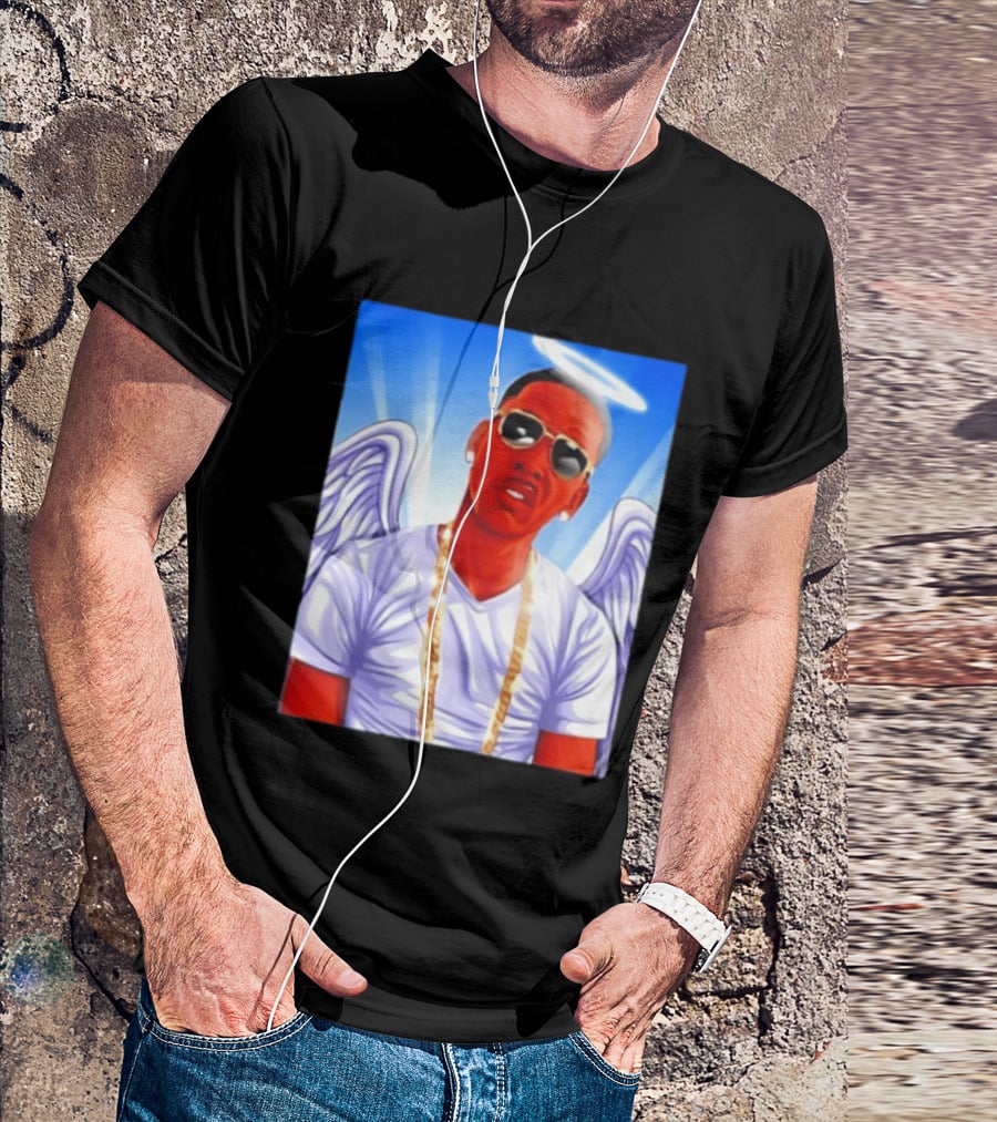 Young Dolph Angel Wings Halo Hip Hop Rap T-Shirt